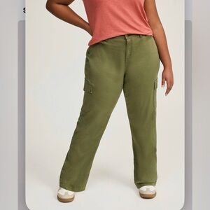 Olive Green Cargo Pants 14 Tall NWT